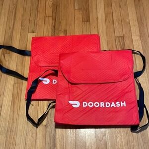 Red DoorDash Insulated Delivery Bags
